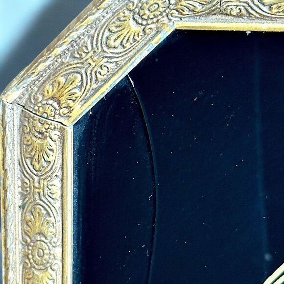 VTG RETRO Coca-Cola Victorian Lady Art Ornate Frame Black Colored Glass Woman - Picture 10 of 11